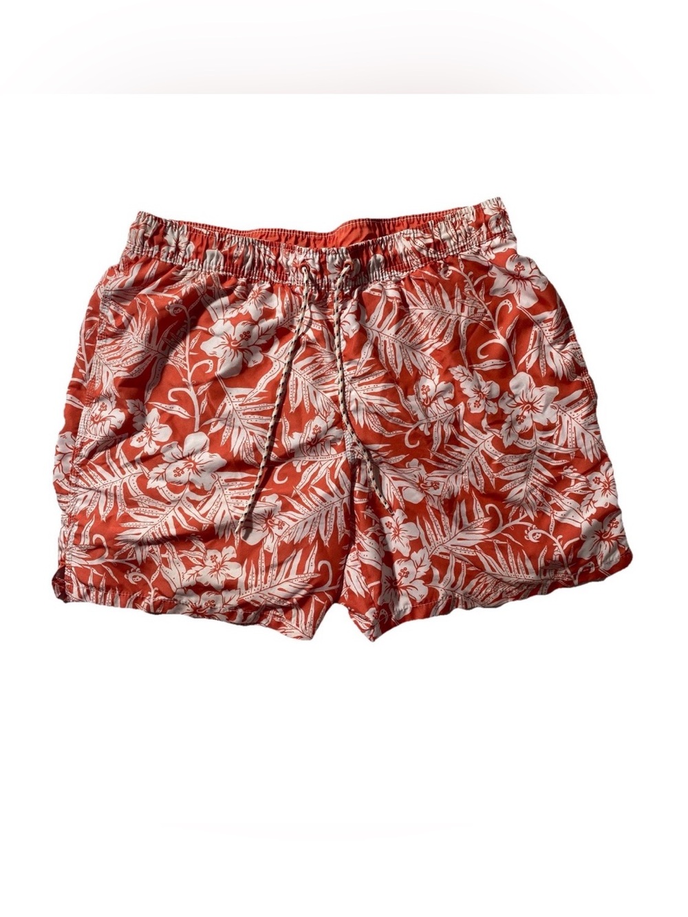 Excellent SIZE L Mens Goodfellow & Co. Swim Trunks Recycled Polyester Orange
